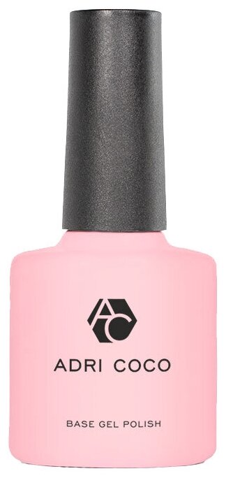 ADRICOCO Базовое покрытие Base Gel Polish, бесцветный, 8 мл, 8 г