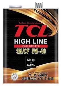 Синтетическое моторное масло TCL High Line 5W-40 SN/CF, 4 л
