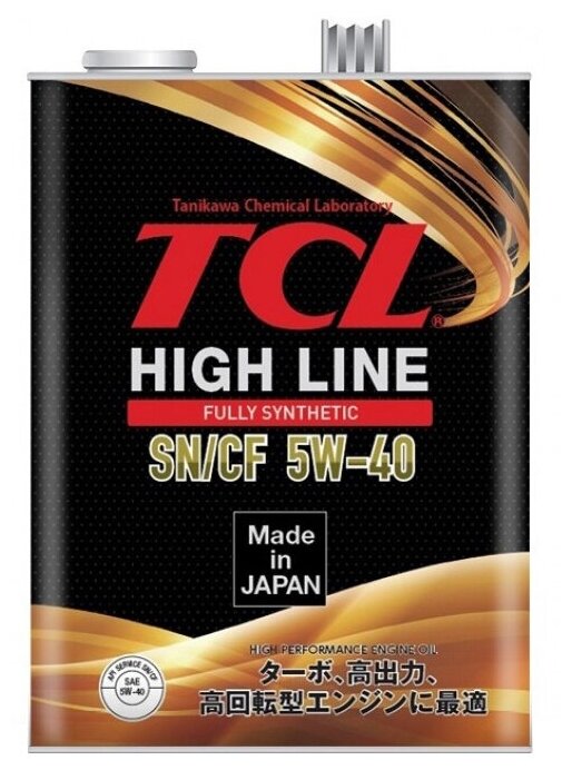 Синтетическое моторное масло TCL High Line 5W-40 SN/CF