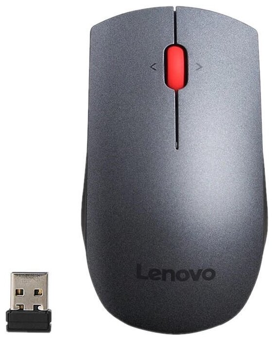 Беспроводная мышь Lenovo Professional Wireless Laser Mouse, black/grey
