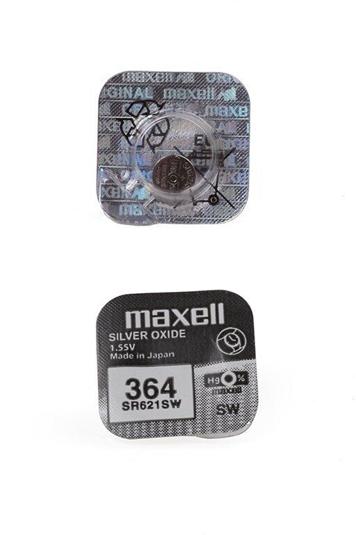 Батарейка Maxell 363/364 (SR621SW) BL1 Silver Oxide, 1 шт