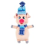 Мягкая игрушка Мульти-Пульти Поросенок в синем шарфе и шапке - изображение