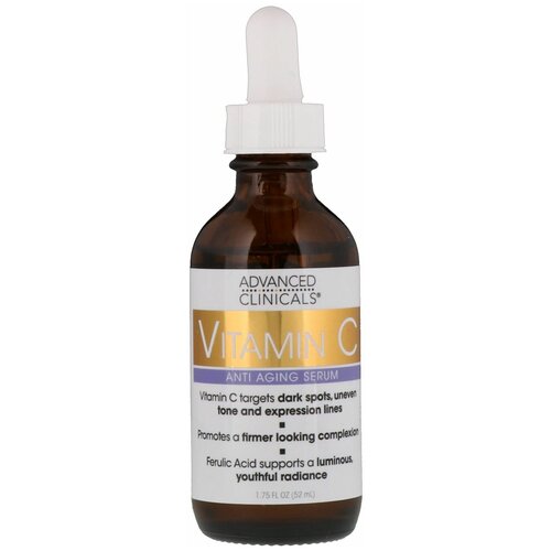 Advanced Clinicals Vitamin C Serum сыворотка для лица с витамином С, 52 мл