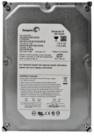 Жесткий диск Seagate ST3250820NS 250Gb SATAII 3,5" HDD