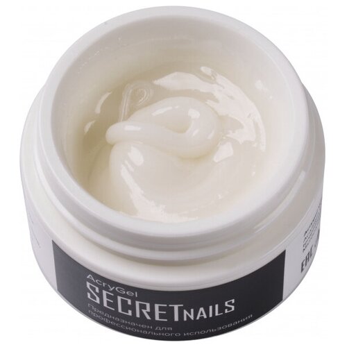 Акригель (полигель) белый, Secret nails, Acrygel White - 15 g