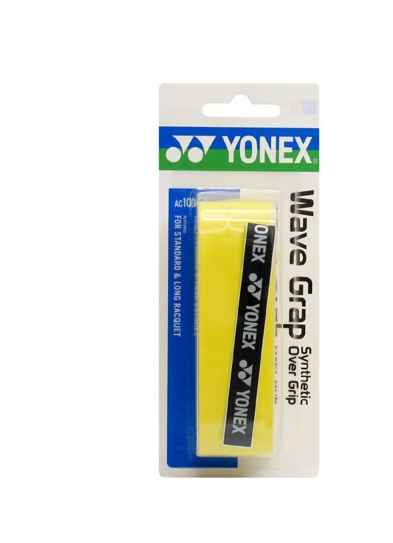 Обмотка для ручки ракетки Yonex Overgrip AC104EX Wave Grap x1, Yellow