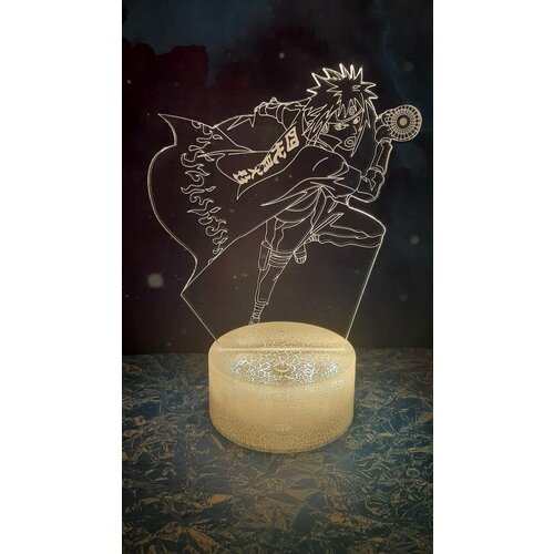 Аниме 3D светильник-ночник с изображением героя аниме Naruto Минато с расенганом