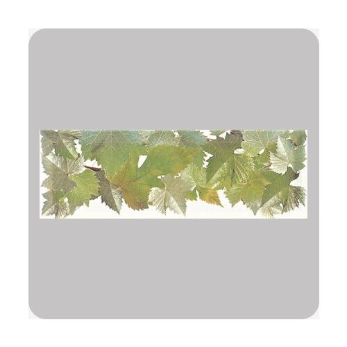 Керамическая плитка, настенная Monopole Decor cen. hojas blanco 10x30 см