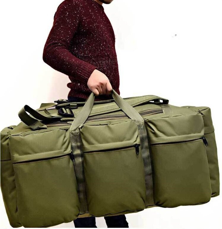 Большая армейская сумка- рюкзак 90 L, Зеленый