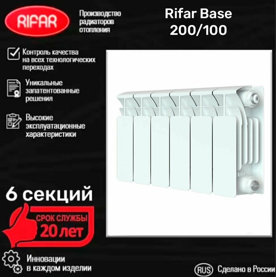 Биметаллический радиатор RIFAR BASE