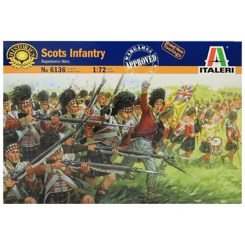 сборная модель italeri солдатики polish dutch lancers napoleonic wars 6039ит Модель для сборки Italeri Фигуры Scots Infantry Napoleonic Wars (1:72)