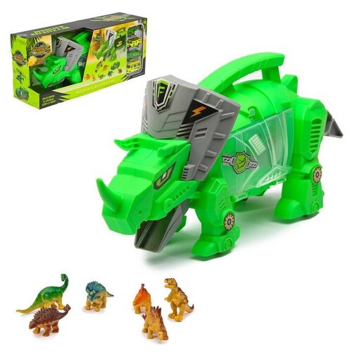 Набор игровой «Динозавр», 4 машины и фигурки набор игровой динозавр 4 машины и фигурки