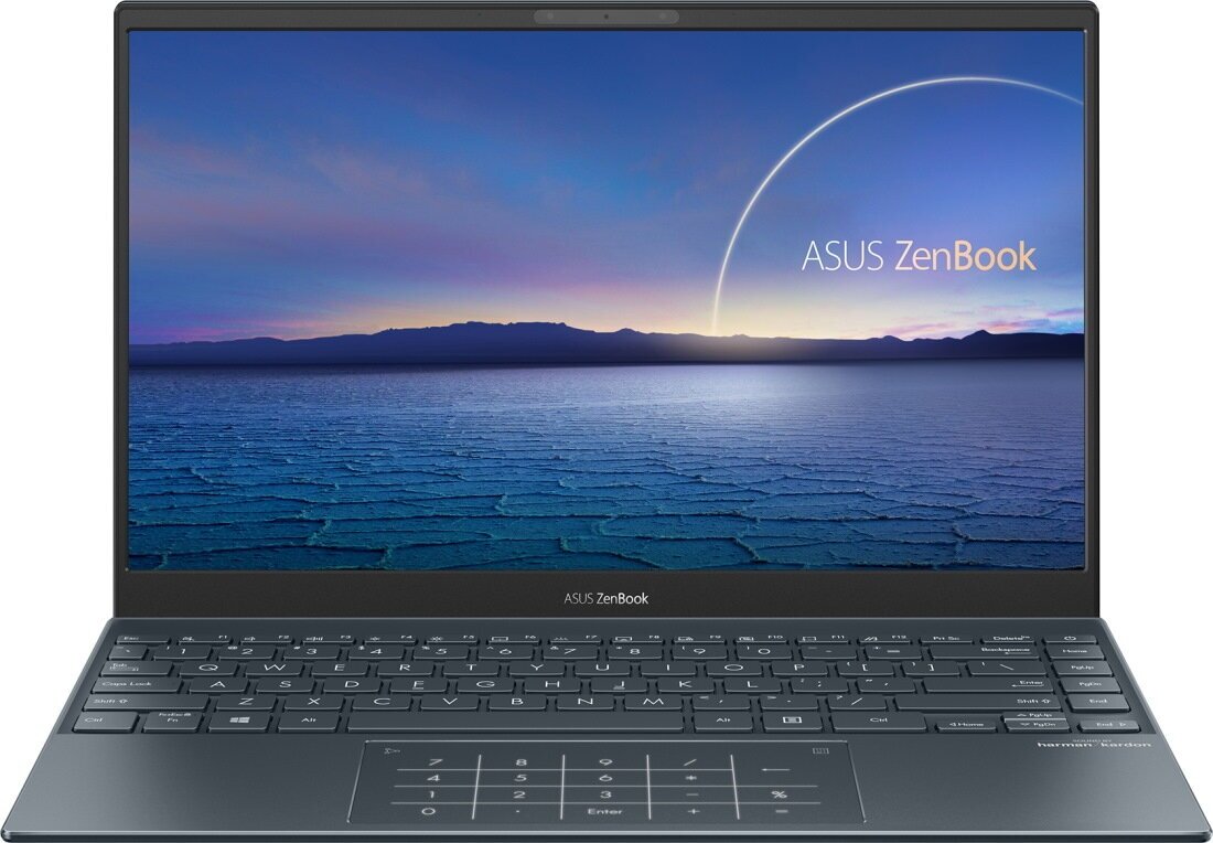 Ноутбук ASUS Zenbook 13 OLED UX325EA-KG908W 90NB0SL1-M00T10, 13.3", OLED, Intel Core i5 1135G7 2.4ГГц, 4-ядерный, 8ГБ LPDDR4x, 512ГБ SSD, Intel Iris Xe graphics, Windows 11 Home, серый