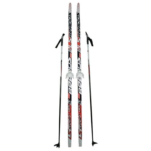 Лыжный комплект STC Brados 3D 75 мм 160 см step JR (сине-белый-черный)