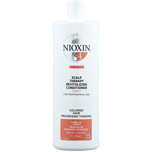 Nioxin кондиционер Scalp Therapy Conditioner System 4 для окрашенных истонченных волос, 1000 мл