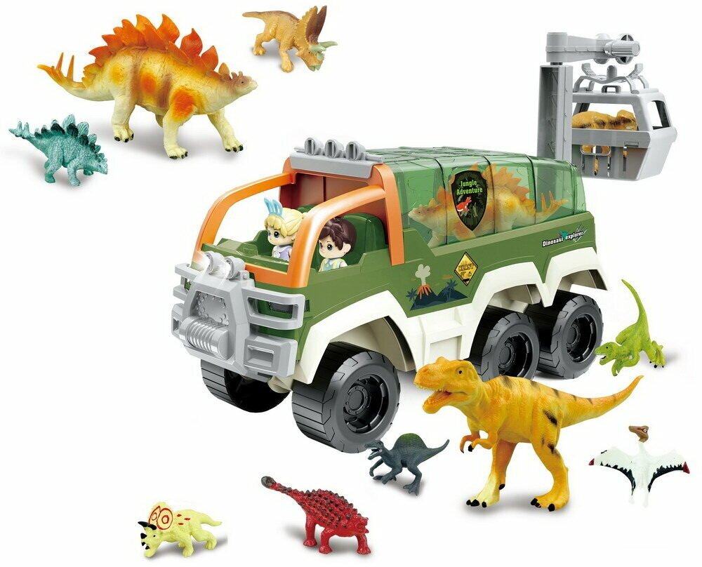 Игровой набор Pituso Машина с динозаврами Dinosaur Explorer