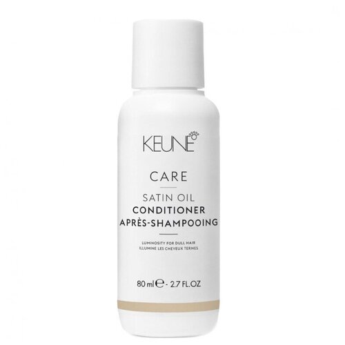 Keune кондиционер Care Satin Oil Conditioner Шелковый уход, 80 мл кондиционер для волос keune кондиционер шелковый уход care satin oil conditioner