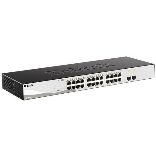 D-Link Сетевое оборудование DGS-1210-26 F3A Настраиваемый L2 коммутатор с 24 портами 10 100 1000Base-T и 2 портами 1000Base-X SFP 1668400₽