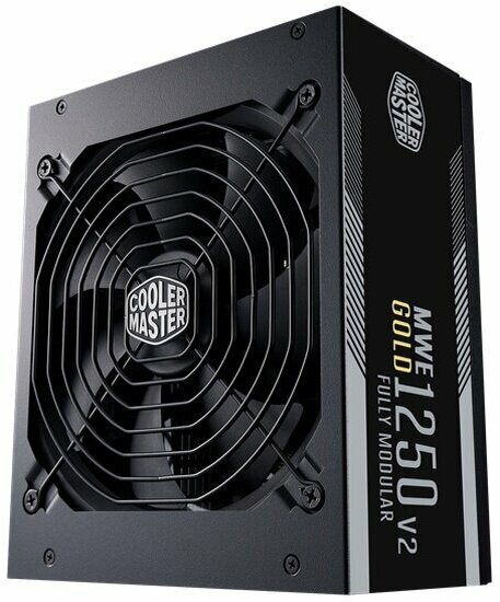 Блок питания Cooler Master MWE Gold V2 (model name: MPE-C501-AFCAG), 1250W, ATX, 140mm, 24+4pin, 12x