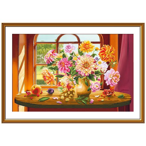 фото Набор для вышивания нова слобода "вальс осени", 46*29 см nova sloboda