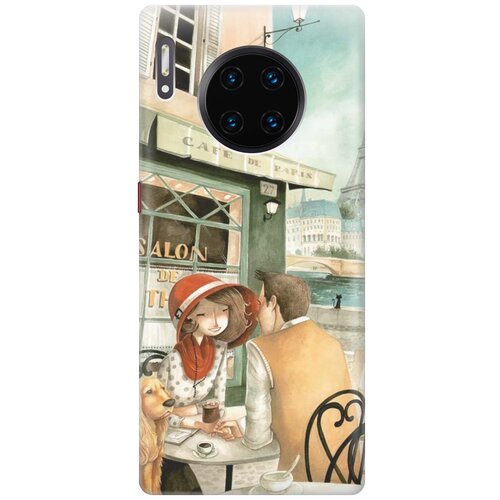 фото Re:paчехол - накладка artcolor для huawei mate 30 pro с принтом "sweet paris"