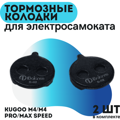 Тормозные колодки S-02 для электросамоката Kugoo M4/Maxspeed