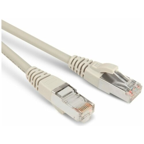 Hyperline PC-LPM-STP-RJ45-RJ45-C5e-3M-LSZH-GY Патч-корд F/UTP, экранированный, Cat.5e (100% 42338 полевой разъем zoerax rj45 8p8c cat 7 экранированный stp 10gb 1шт