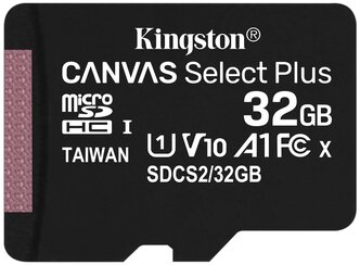 Карта памяти Kingston SDCS2/*SP 32 GB, чтение: 100 MB/s