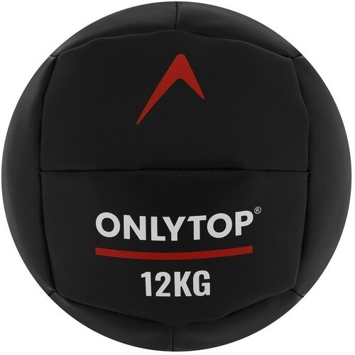 Медицинбол ONLYTOP, 12 кг, d=31 см медицинбол e252 кожзам 12 кг черный effort