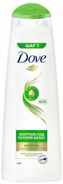 Дав / Dove - Шампунь для ослабленных тонких волос Контроль над потерей волос 380 мл