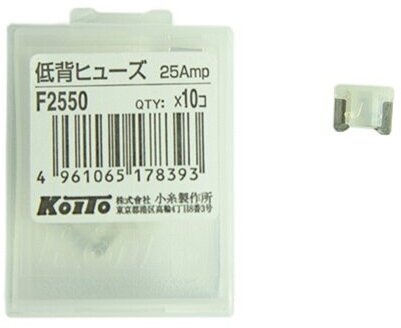 Предохранитель флажковый микро KOITO 25A 1 шт. (F2550) KOITO-F2550
