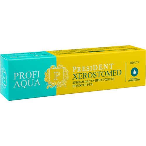 PresiDent Profi Aqua Xerostomed Зубная паста 75 RDA 50 мл 1 шт