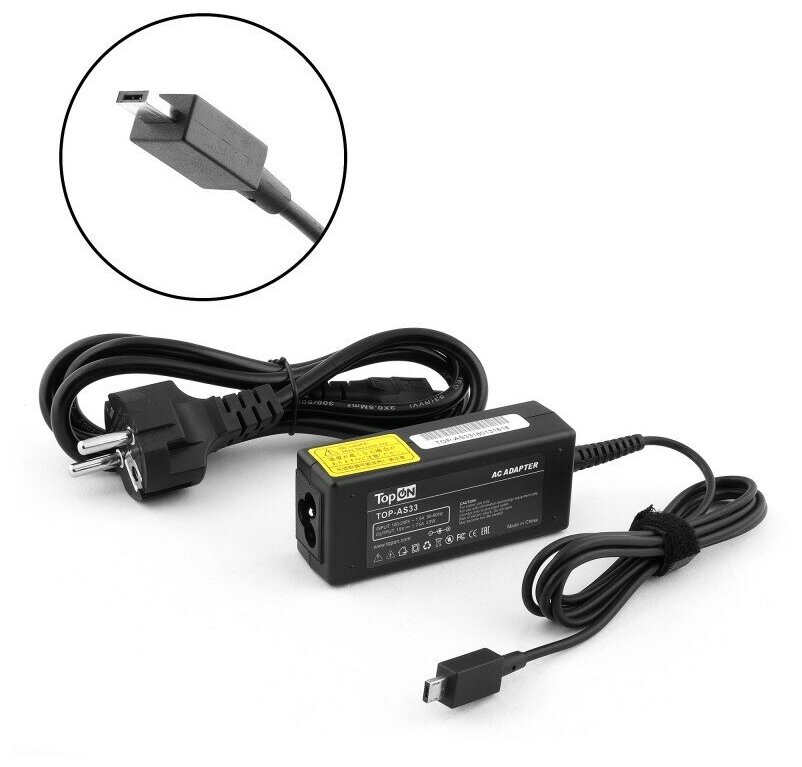 Блок питания TopON для Asus 19V 1.75A (8.2x6.5x2.3) 33W 0A001-00342600 TOP-AS33
