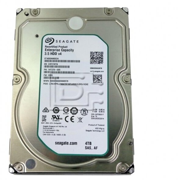 Жесткий диск Seagate ST4000NM0054 4Tb 7200 SAS 3,5" HDD