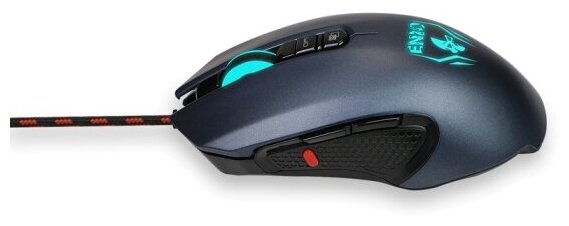 Проводная игровая мышь JetA ENIO JA-GH23 черно-синяя 500-3000 dpi 7 пр кнопок LED подсветка US