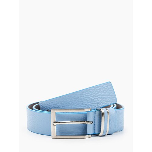 фото Ремень olio rosti, натуральная кожа, подарочная упаковка, для женщин, длина 120 см., голубой
