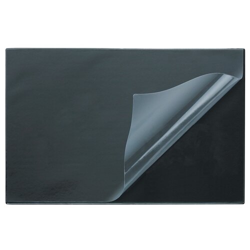 фото Коврик на стол attache economy, 530*660 мм, черный, с прозрачным верхним листом (1202375)