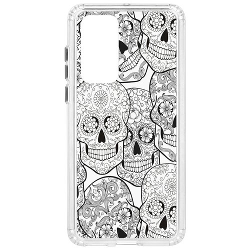 фото Чехол на huawei p40 kruche print skull black