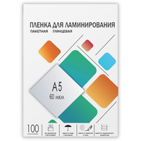 Пленка для ламинирования гелеос LPA5-60, A5, 60 мкм глянцевая