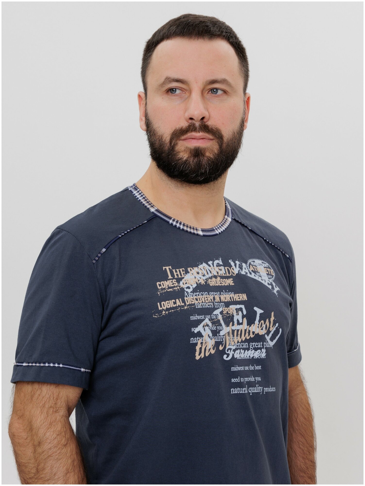 Костюм мужской домашний Modellini 1723 футболка с брюками - фотография № 8