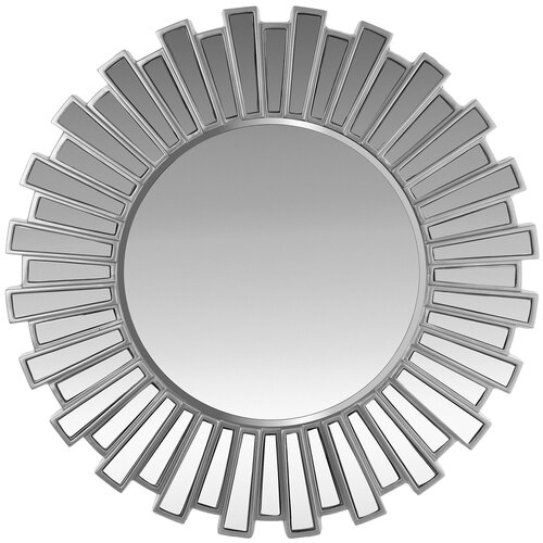 фото Зеркало декоративное интерьерное настенное patterhome флоренция шампань серебро, 100см х 100см, круглое, шампань серебро