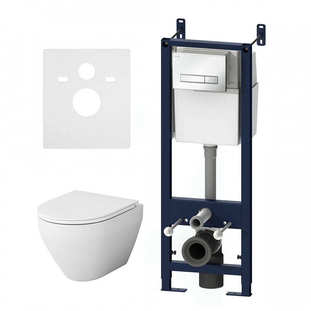 IS30201.701700 Инсталл с клав Start S белый глянц с подв унит Spirit FlashClean с сид м/лифт