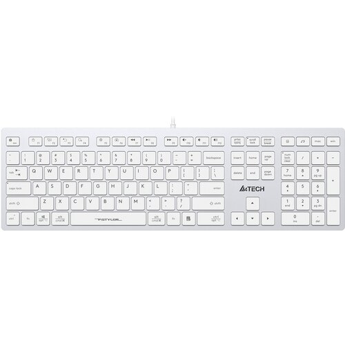 Клавиатура A4TECH Fstyler FX50 белый (FX50 WHITE) клавиатура проводная a4tech fx50 белый