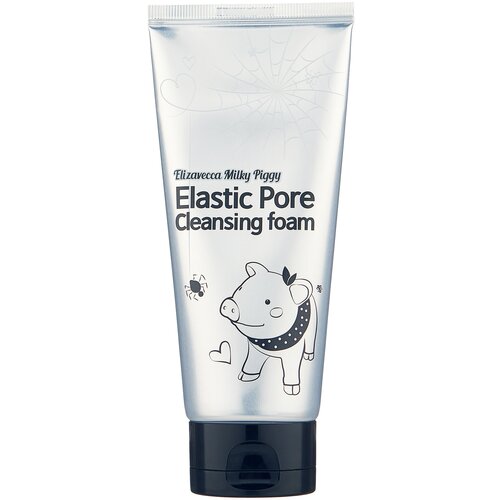 Чёрная маска-пенка Elizavecca для очищения пор Milky Piggy Elastic Pore Cleansing Foam, 120 мл