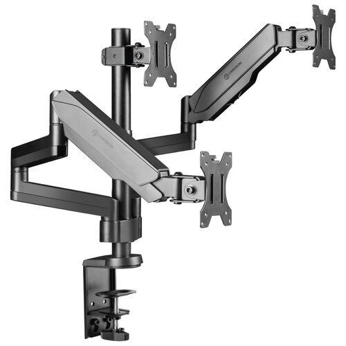 ONKRON кронштейн (держатель) для трех мониторов 13-32 дюймов настольный, черный G280 кронштейн держатель onkron g280 для трех мониторов 13 32 дюймов настольный черный