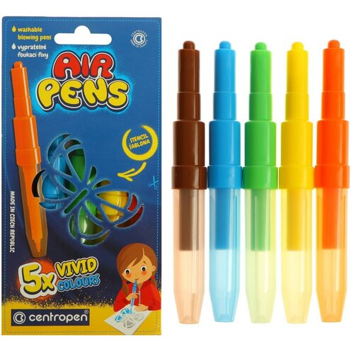 Фломастеры - блопены 5 цветов 1500/05 AirPens Vivid Colours