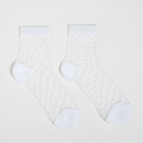 Носки HOBBY LINE, размер 23/25, белый женские носки hobby line размер 23 25 белый