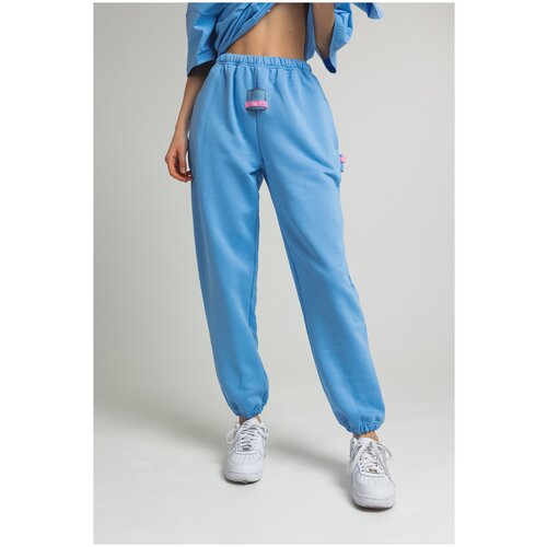 фото Джоггеры на узкой резинке paris light blue label.b