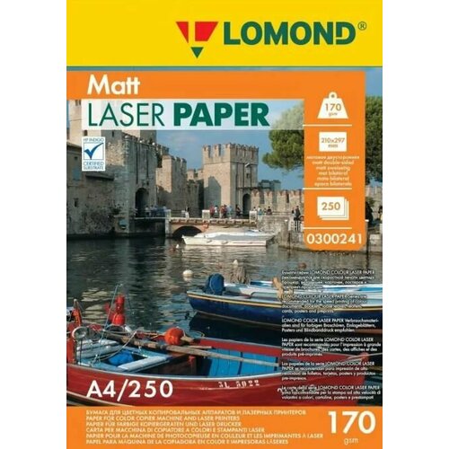 Бумага Lomond Ultra DS Matt А4, 250 листов матовая 250 г м2 320x450 мм 125 листов