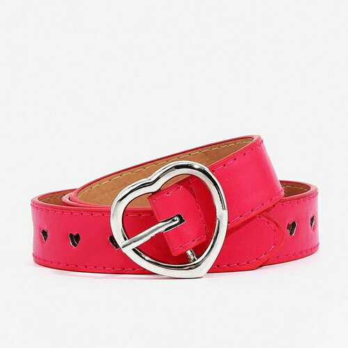 фото Ремень сима-ленд, размер 85, розовый сима-лэнд